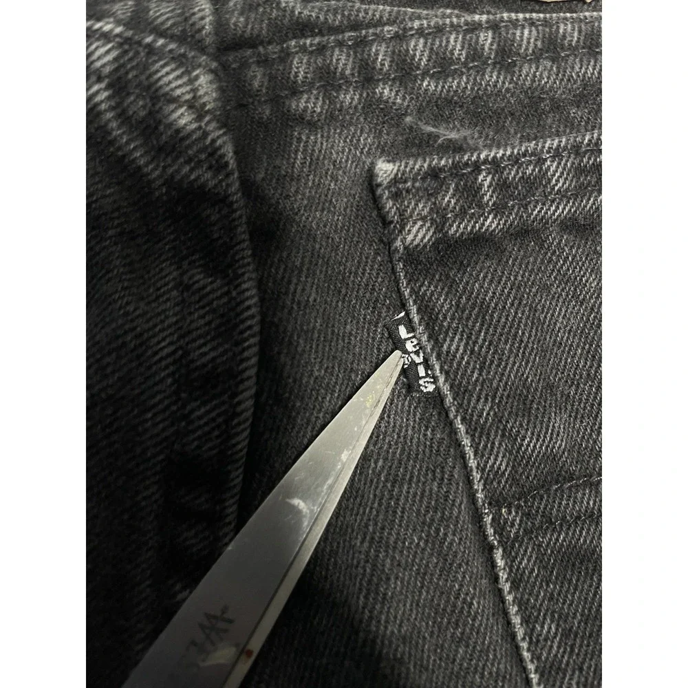 Vintage 90s Levi's‎ 550 Black Denim Jeans Mens 33x32 Black Tab Made In USA Faded